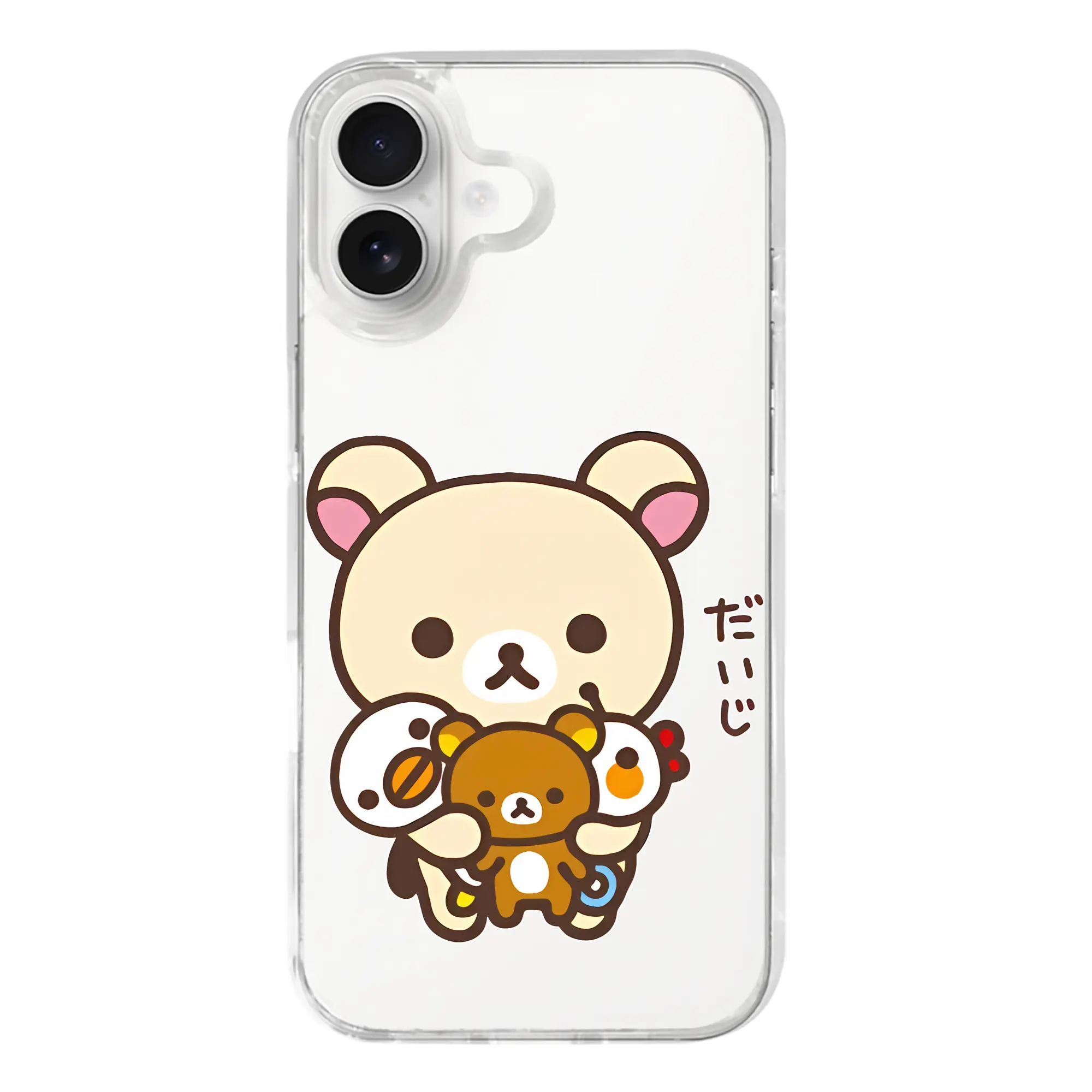リラックマ (Rilakkuma) グッズ コリラックマ (Korirakkuma) - iPhone 17シリーズ 透明スマホケース – 薄型・耐衝撃・精密フィット保護カバー